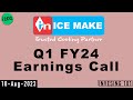 Ice Make Refrigeration Limited Q1 FY 24 Earnings Call | 2024 Q1 Results | Latest News