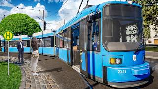 Mit den Trams durch neue Stadtviertel! City Transport Simulator: TRAM | Straßenbahn Simulator