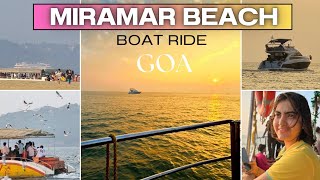 Boat Ride at Miramar Beach | MIRAMAR | Miramar, Panjim Goa | Goa Vlog | Goa Series | Through My Eyes