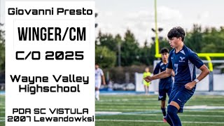 Giovanni Presto C/O 2025 PDA SC Vistula spring 2024 Highlight tape