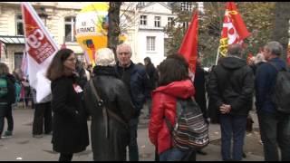 Anti-austerity protests at the French National Assembly