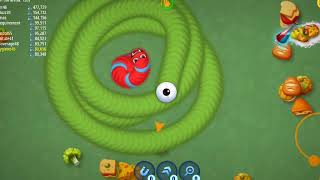 Worms Zone io Biggest slither snake 1M+Score World record Top 01 epic worm zone zone Gameplay #525