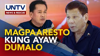 Ex-Pres. Duterte, pinayuhan si Quiboloy na magpaaresto kung ayaw dumalo sa mga pagdinig
