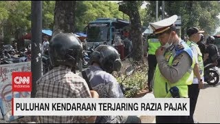 Puluhan Kendaraan Terjaring Razia Pajak di Jakarta