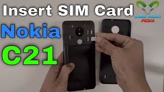 Nokia C21 Insert The SIM Card