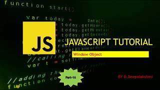 JavaScript Tutorial | Session-16 | Window Object