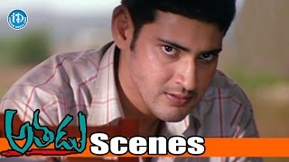 Athadu Movie Scenes - Mahesh Babu Warning To Malikarjuna Rao - Trisha | Trivikram | Sunil