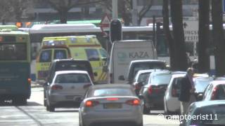 Combifilm: 2x Ambulance 13-119 met spoed naar een melding in Amsterdam