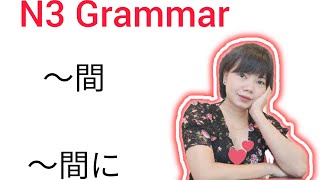 N3 Grammar ～間。～間に