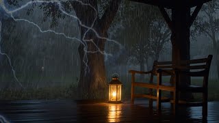 Rain Sound For Sleeping with Thunder SoundsㅣHeavy Rain for Sleep, Study and Relaxation, Meditation