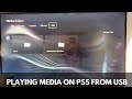 Playing Media on PS5 (Playstation 5) from usb, MP4? MKV? MP3? ISO?