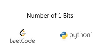 Leetcode - Number of 1 Bits (Python)