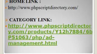 Ad Management Scripts, PHP Ad Management Scripts – PHP Script Directory