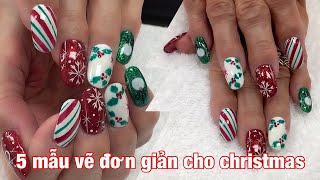 💥132- 5 Mẫu Vẽ Đơn Giản Cho Christmas