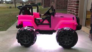 Best choice Products jeep LED kit power wheels mod