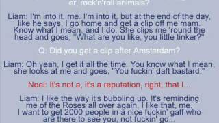 Oasis - Wibbling Rivalry (with transcript 1/2)
