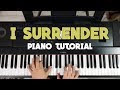 I Surrender - Hillsong Worship | PIANO TUTORIAL + SHEET MUSIC by Betacustic