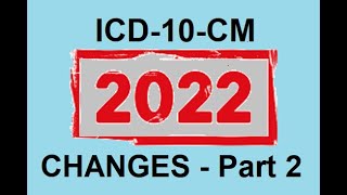 ICD-10-CM 2022 Guidelines Changes