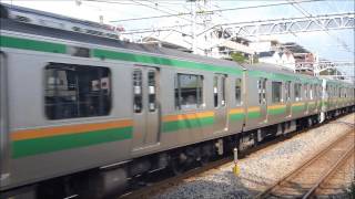 東海道線E217系電車F-03編成とF-53編成