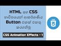 Glowing Gradient Button Animation Effects on Hover Using Html and CSS | css effects (Sinhala)