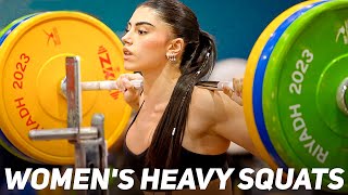 COMPILATION: Women's Heavy Squats | Riyadh 2023