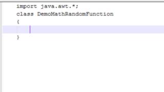 Java Tutorials- How to assign value to a variable at run time using Math random Function