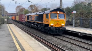 66312 working 4L68 Birch Coppice Gbrf to London Gateway Gbrf #Gbrf #class66 #Tones #freighttrain