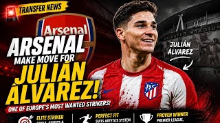 Arsenal Target Julián Álvarez! 🔥 One of Europe’s Most Wanted Strikers | Arsenal Transfer News