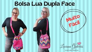 Bolsa Lua Dupla Face - Bolsa Saco by @lucianaguterrescosturacriativa