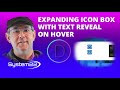 Divi Theme Horizontal Expanding Icon Box With Text On Hover 👍👈👍