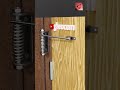 Diy Spring Door Closer Mechanism #shorts