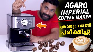 Best Coffee machine you can buy | AGARO Imperial Espresso \u0026 Coffee Grinder | 15 Bars pressure