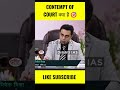 CONTEMPT OF COURT का क्या मतलब होता हैं।। #shorts #viral #drishtiias