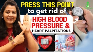 Instantly Relief from High Blood Pressure  | 5-Min Acupressure for Hypertension \u0026 Heart Palpitation