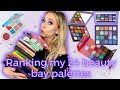 RANKING MY 24 BEAUTY BAY PALETTES! #beautybay #dialectfragrances #dialectperfume