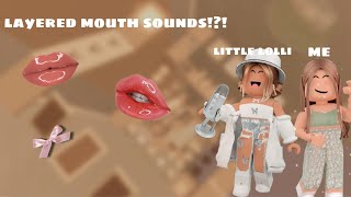 roblox asmr~COLLAB WITH LITTLE LOLLI ASMR?! (layered mouth sounds)