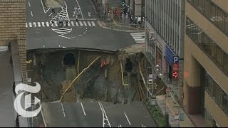 Massive Sinkhole Repaired in a Week | The New York Times