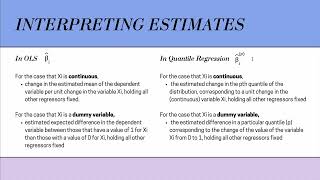 Interpreting Quantile Regression Estimates