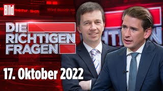Die richtigen Fragen – 17. Oktober 2022 | Deutschland am Limit | mit Sebastian Kurz & Bernd Lucke
