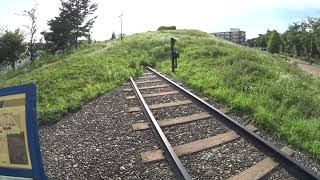 自転車散歩 123「 中神引込線通り 往復 」（ JR中神駅 → むさしの公園 ・鉄道モニュメント）　　SONY HDR-AS50　サイクリング