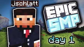 Jschlatt on Epic SMP - Day 1 Highlights (Compilation)