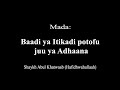 kalima baadi ya itikadi potofu juu ya adhaana radd nyepesi kwa wazushi