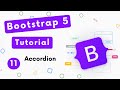 Bootstrap Accordion latest version by html css