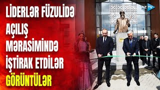 Azərbaycan və Qazaxıstan Prezidentləri Füzulidə: liderlər mühüm açılışda iştirak etdilər