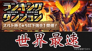 【パズドラ】ランキングダンジョンスルト杯の1Fを世界最速で突破するやつ【小ネタ】