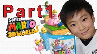 【スーパーマリオ３Dワールド】家族４人で実況プレイ、裏切りばかり！【part1】