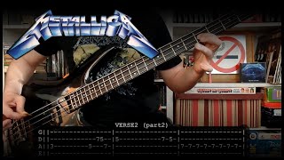 METALLICA - Fade to black (bass cover w/ Tabs & lyrics) [SIMPLIFICATED]