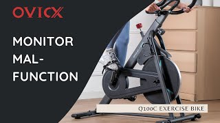 How to fix monitor malfunction - Exercise Bike Maintenance | OVICX Q100C Spinning Bike