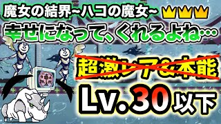 【冠3/魔女キラー無し】魔女の結界~ハコの魔女~ - 幸せになって、くれるよね…　超激レアなし\u0026本能なし・レベル30以下で攻略【にゃんこ大戦争】