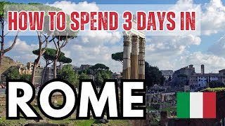 【Rome Travel Guide】The Ultimate 3-Day Rome Itinerary for First-Time Visitors!